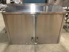 CUSTOM STAINLESS STEEL WALL CABINET