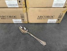 ARCOROC AMARYLLIS DESSERT SPOONS - LOT OF 192