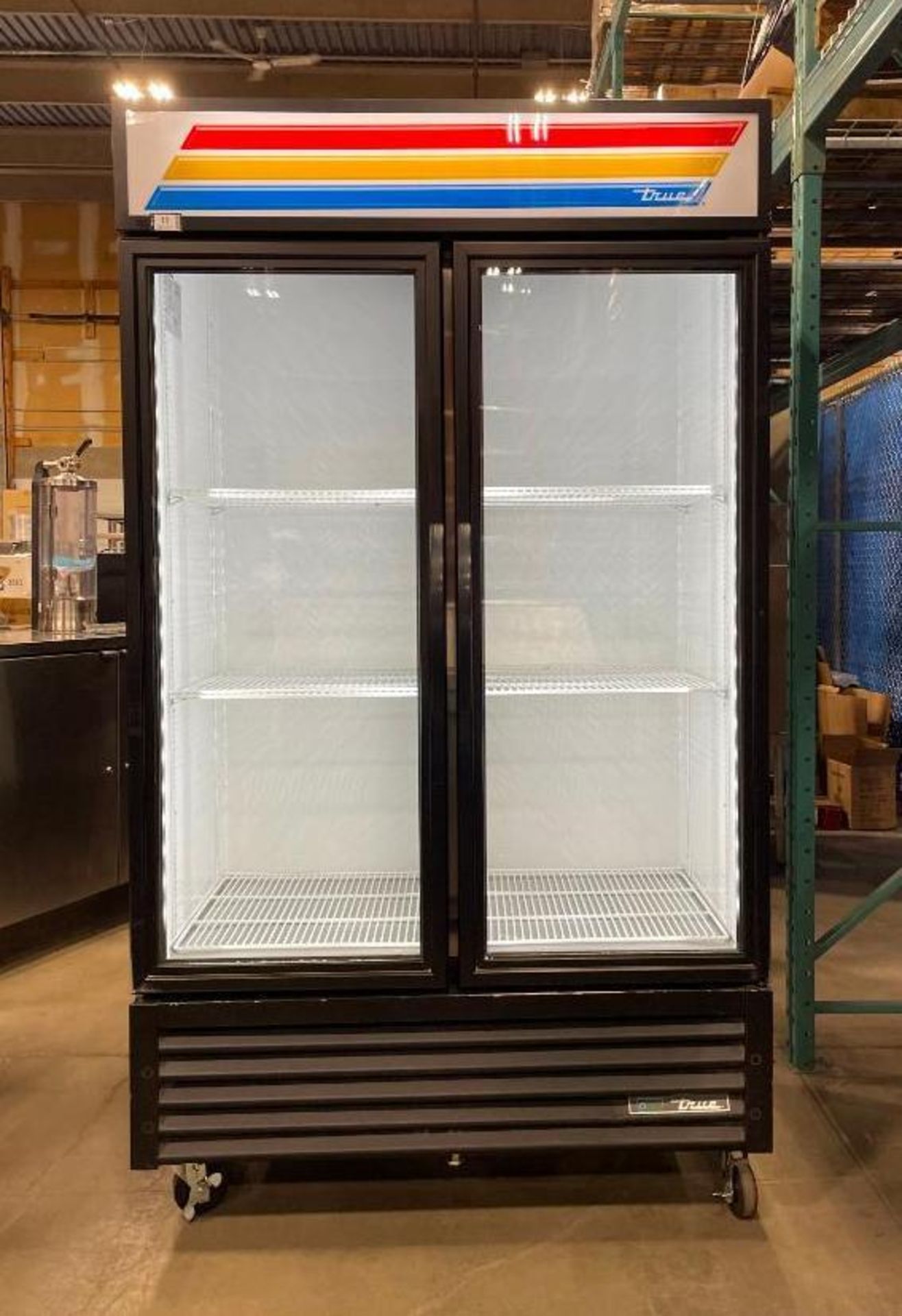 TRUE GDM-43-HC-TSL01 47" TWO SECTION GLASS DOOR MERCHANDISER