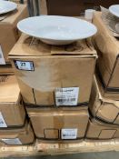2 CASES OF DUDSON TUDOR WHITE GOURMET BOWLS 10" - 24/CASE, MADE IN ENGLAND