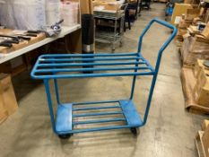 BLUE STEEL 2 TIER STOCKING CART