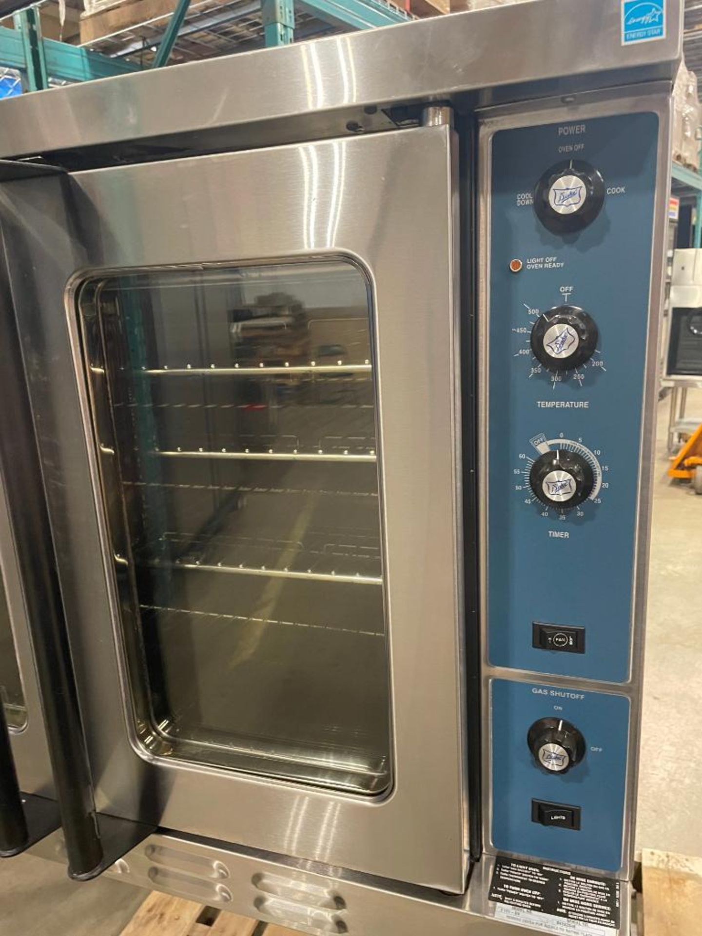 DUKE E101-GV SINGLE FULL SIZE NATURAL GAS CONVECTION OVEN - Image 7 of 12