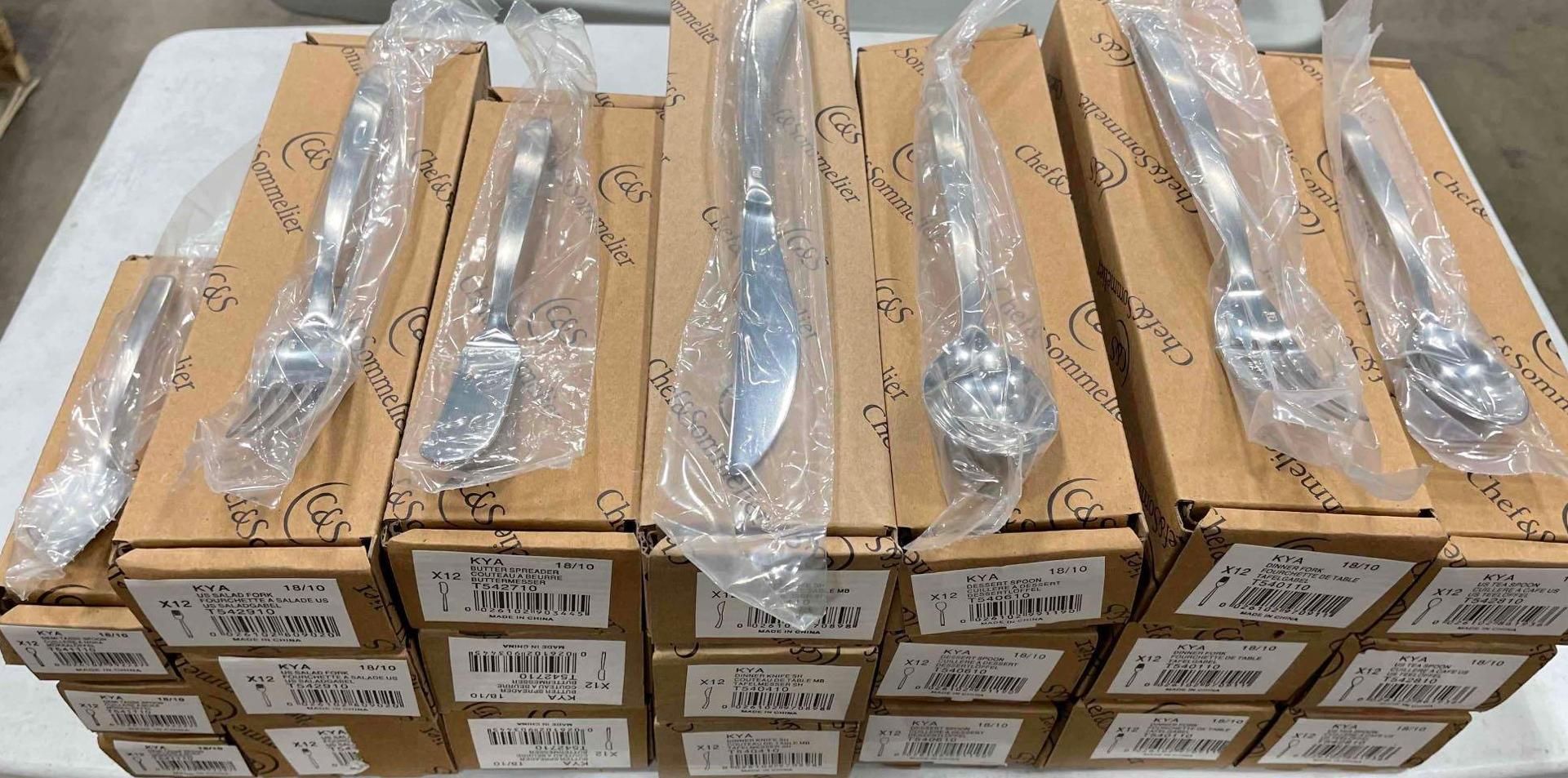 NEW 252 PIECES CHEF & SOMMELIER KYA SILVERWARE SET INCLUDING: - Image 8 of 8