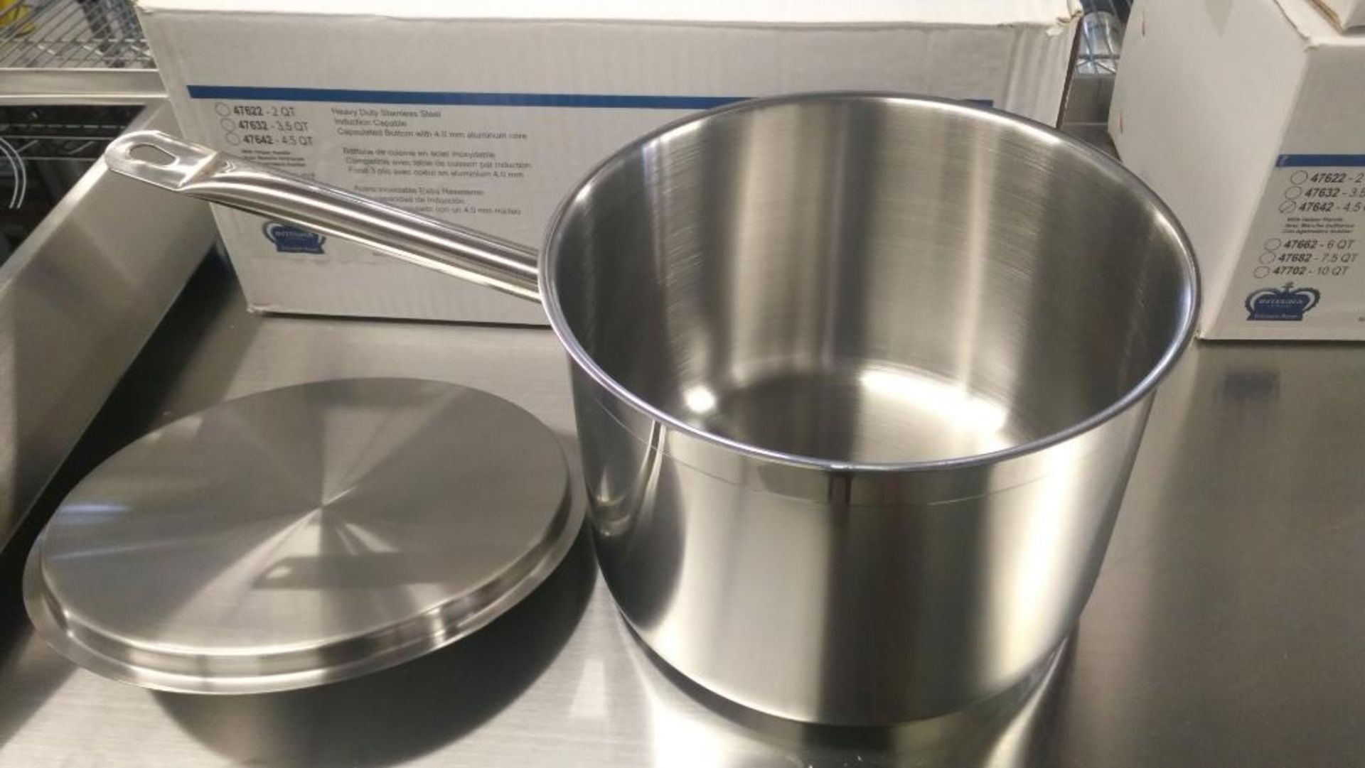 6QT HEAVY DUTY STAINLESS SAUCE PAN INDUCTION CAPABLE, JR 47662 - NEW - Image 4 of 6