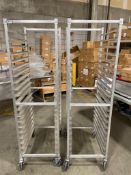 LOT OF (2) 20 TIER BUN PAN RACKS