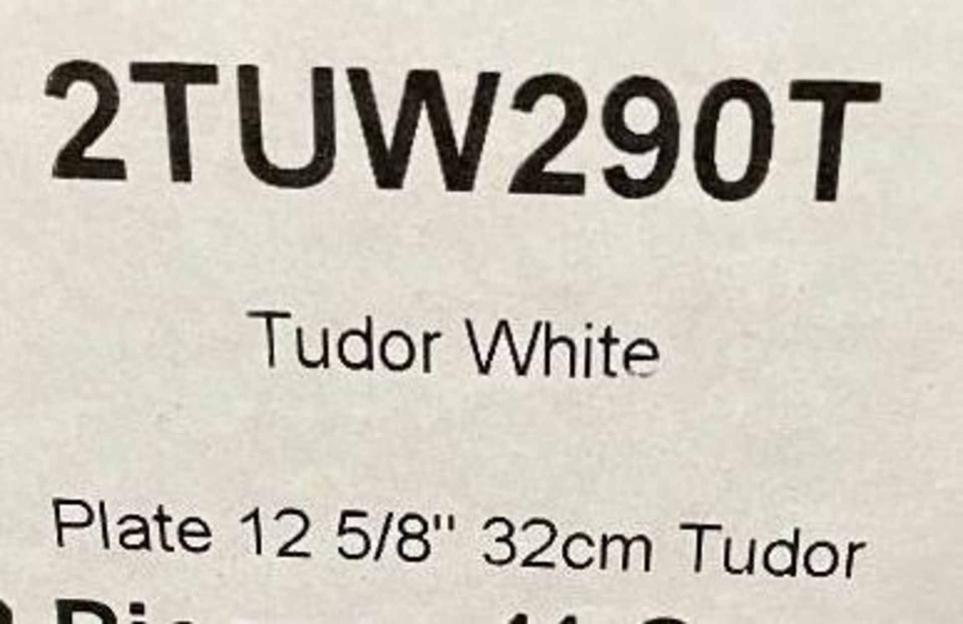 5 CASES OF DUDSON TUDOR WHITE WIDE RIM PLATES 12" - 12/CASE, MADE IN ENGLAND - Image 6 of 7