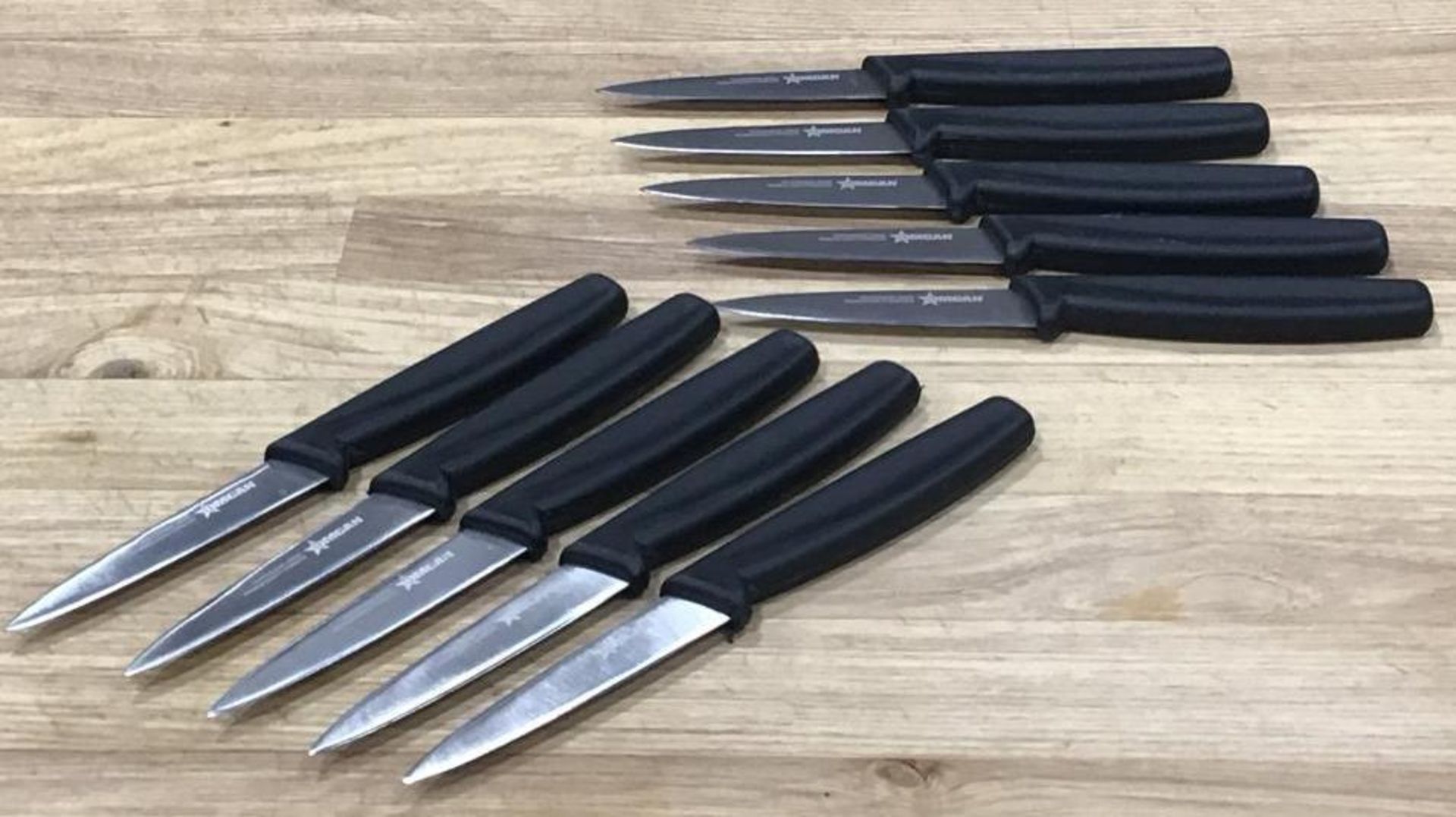 3.25" PARING KNIVES W/BLACK HANDLE - LOT OF 10 - Image 3 of 5