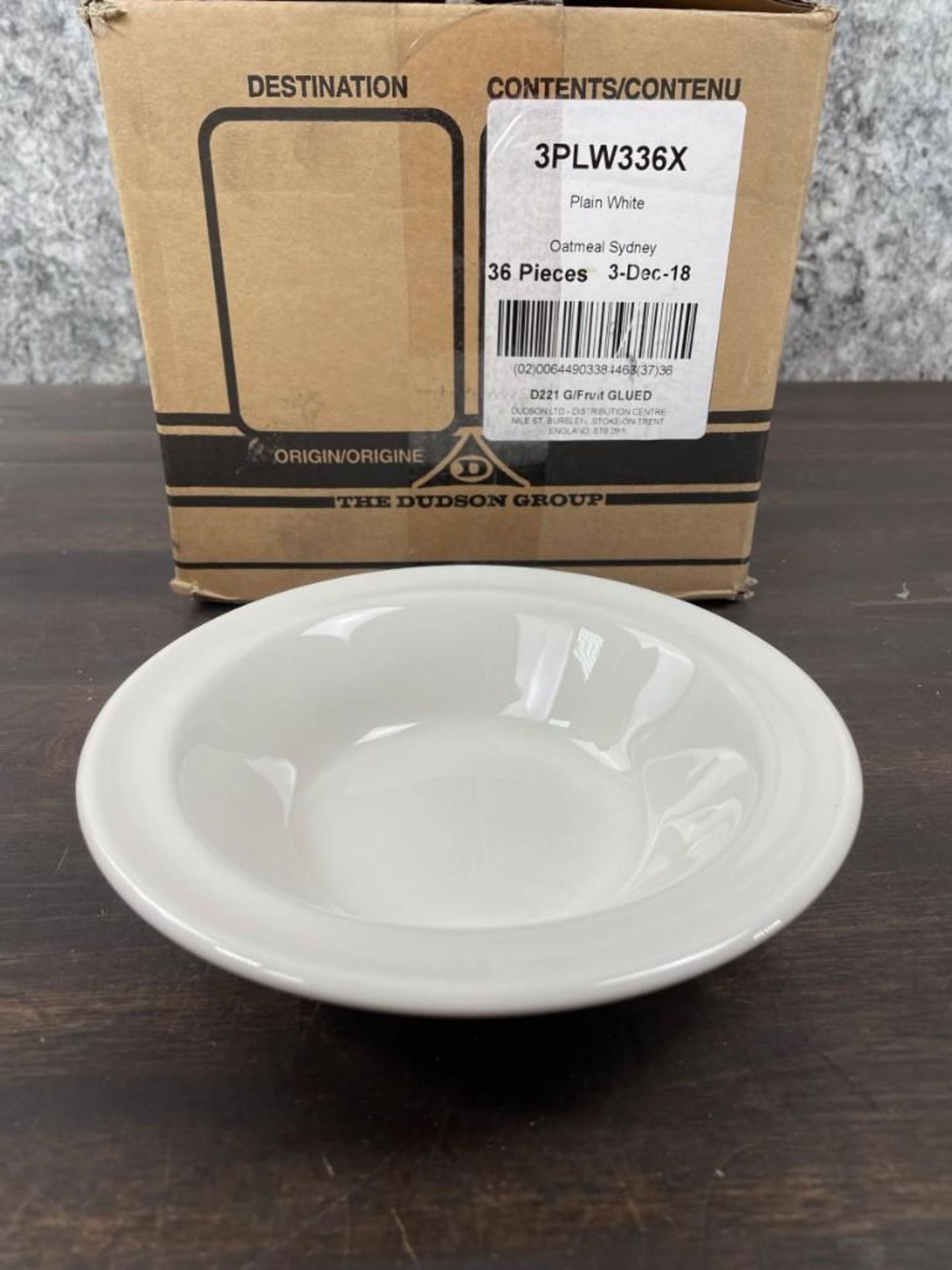 DUDSON CLASSIC 6-3/8" OATMEAL BOWLS - LOT OF 72 (2 CASES)