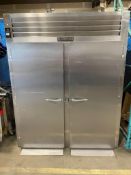 TRAULSEN/HOBART RET232LUT-FHS STAINLESS STEEL TWO SECTION EVEN THAW ROLL IN REFRIGERATOR