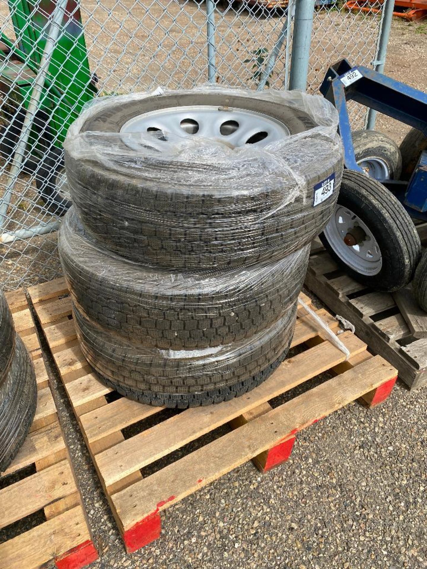 Lot of (4) LT245/70R17 Tires w/ Rims - Image 2 of 3