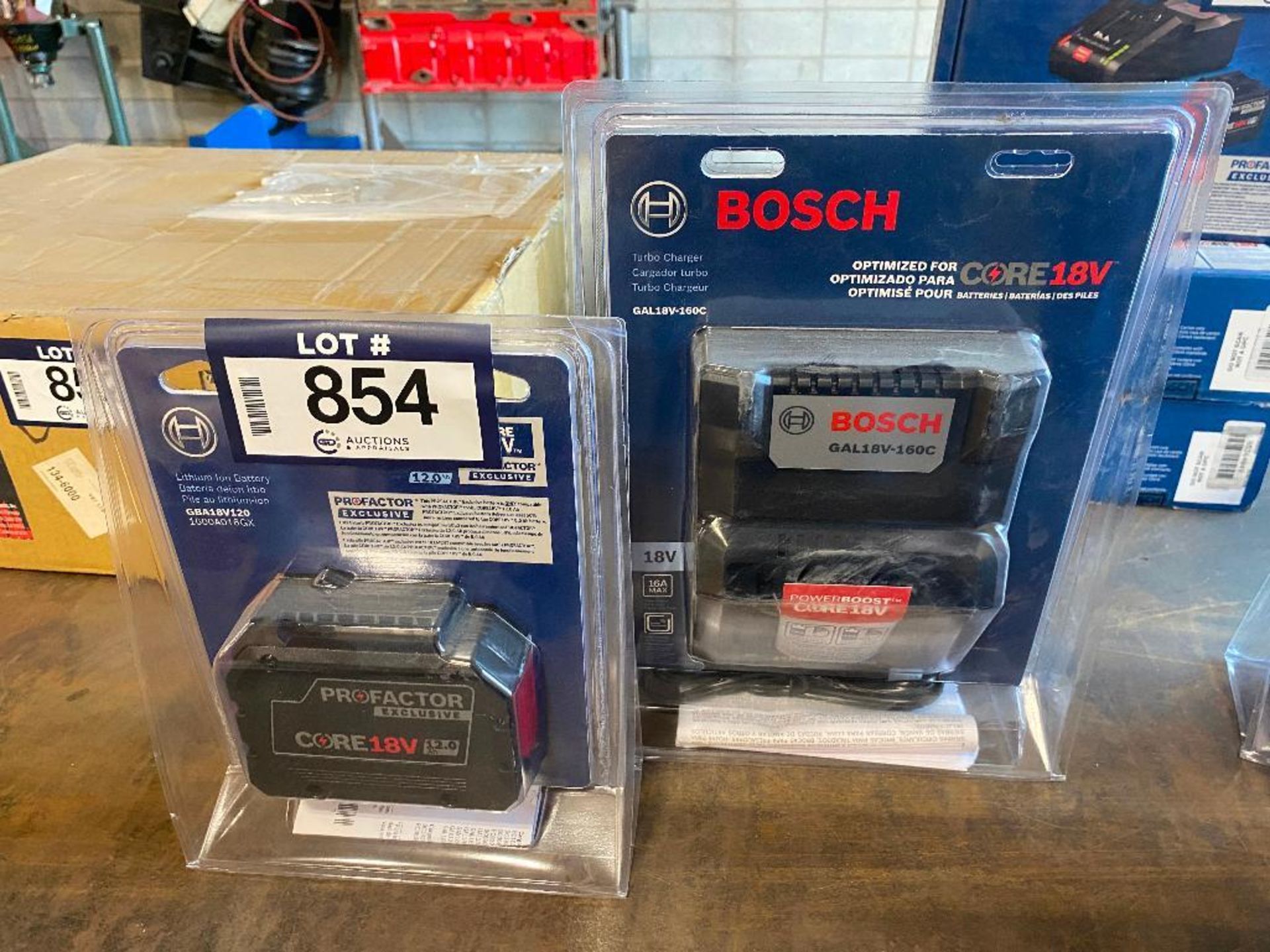 Lot of Bosch Turbo Charger and Bosch Lithium-Ion Battery