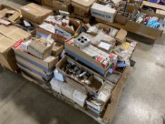 Pallet of Asst. Electrical including Colored Receptacles, Plate Covers, etc.