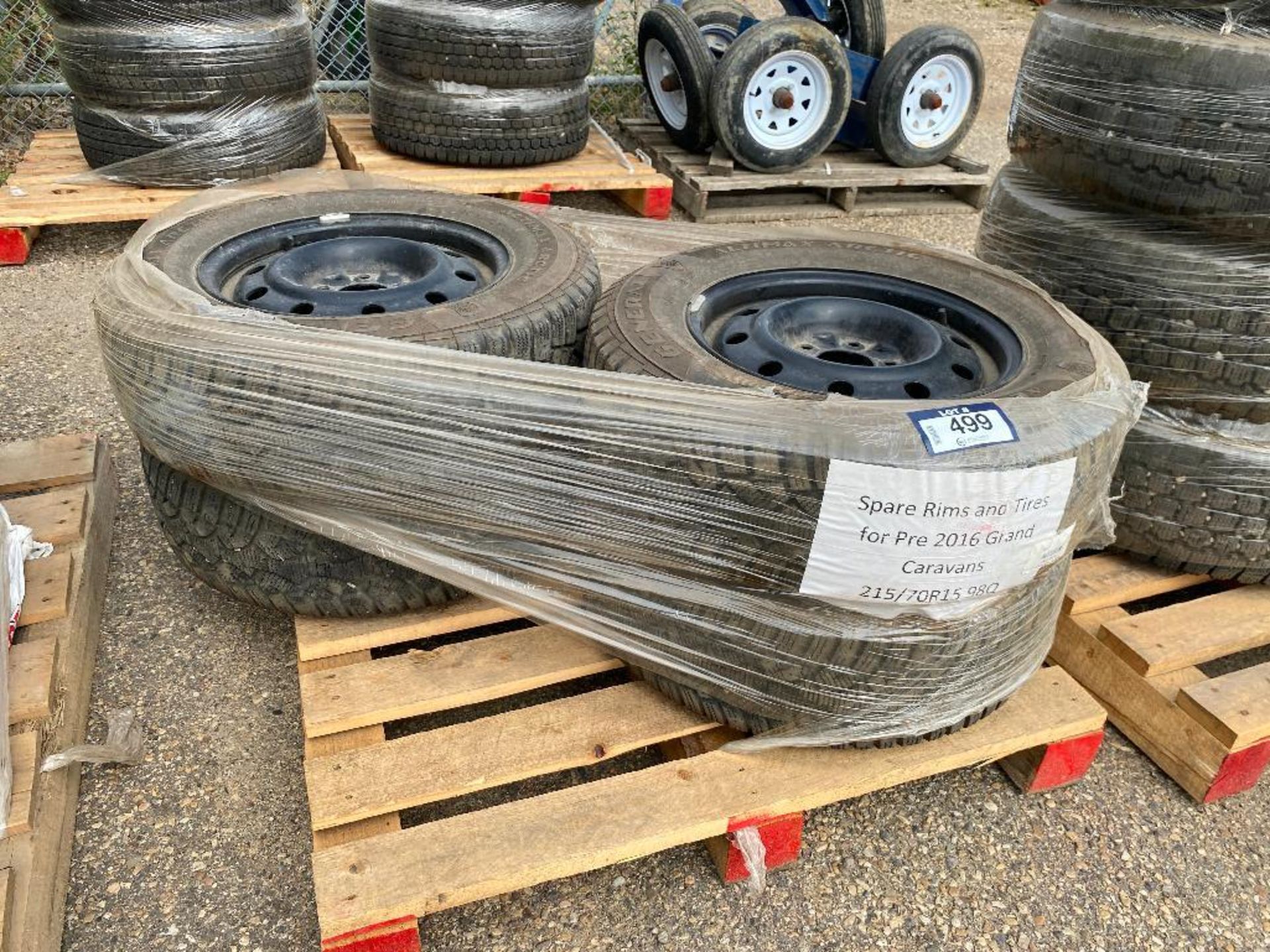 Lot of (4) 215/70R15 Tires w/ Rims