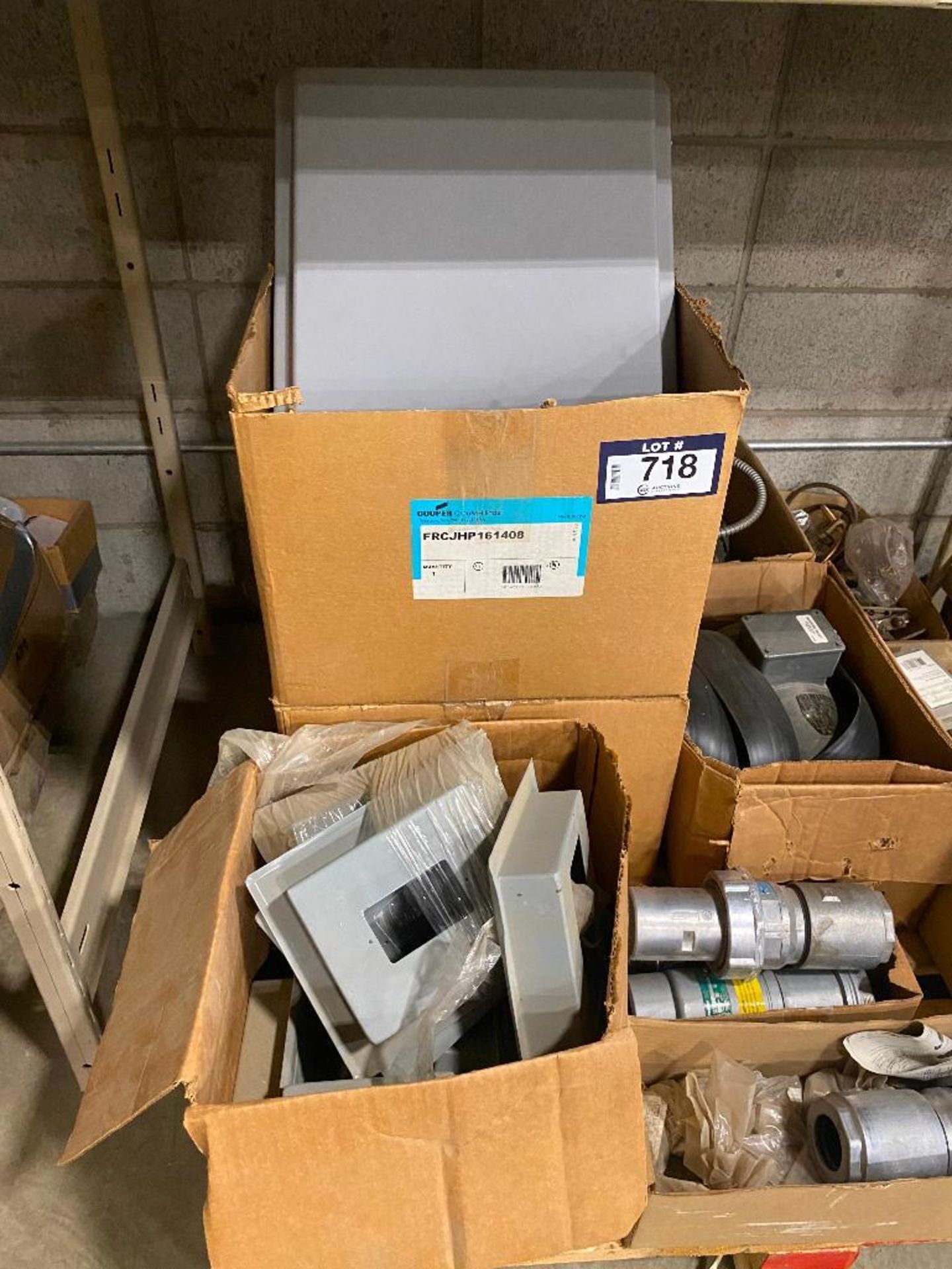Pallet of Asst. Electrical including Enclosures, Connectors, Lighting, Electric Motor, etc. - Image 3 of 3