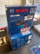 Lot of (3) Bosch Hell-Ion High-Performance Lithium-Ion Starter Kit
