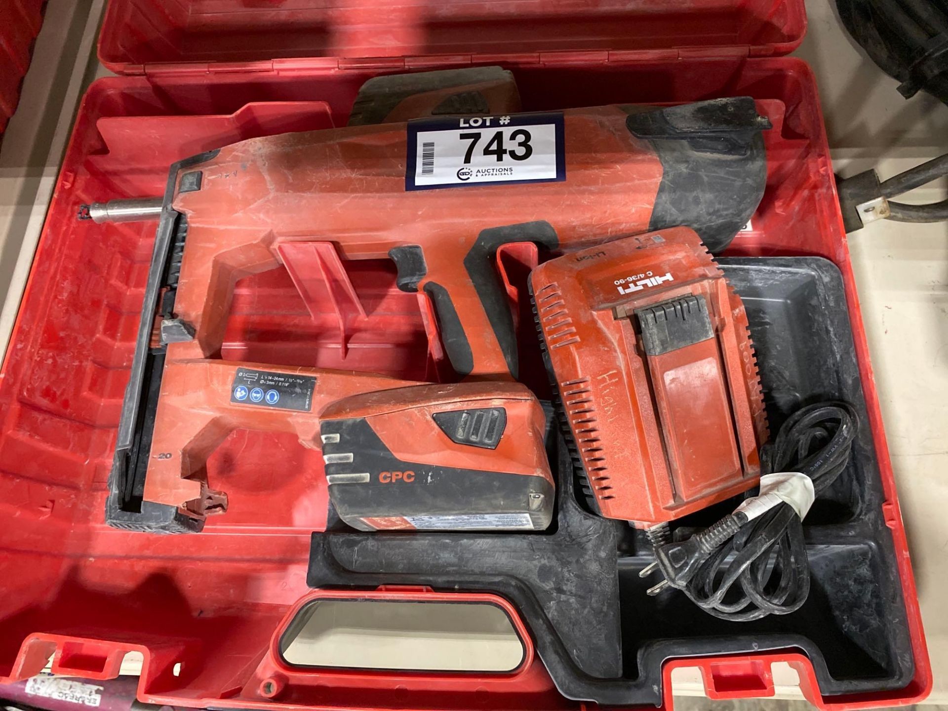 Hilti BX3 Cordless Fastening Tool w/ Battery, Charger, etc. - Image 2 of 4