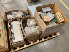 Pallet of Asst. Electrical Enclosures, Light Cages, etc.