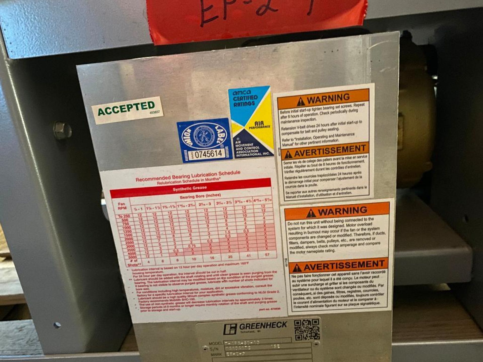 AQC Dust Maxireel XL Reel Exhaust Hose System w/ Greenheck 7-IPA-SD-10 Industrial Process Fan - Image 9 of 11