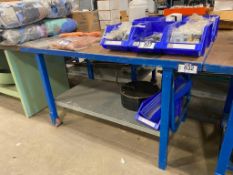 60" X 30" Mobile Metal Work Table w/ Tray