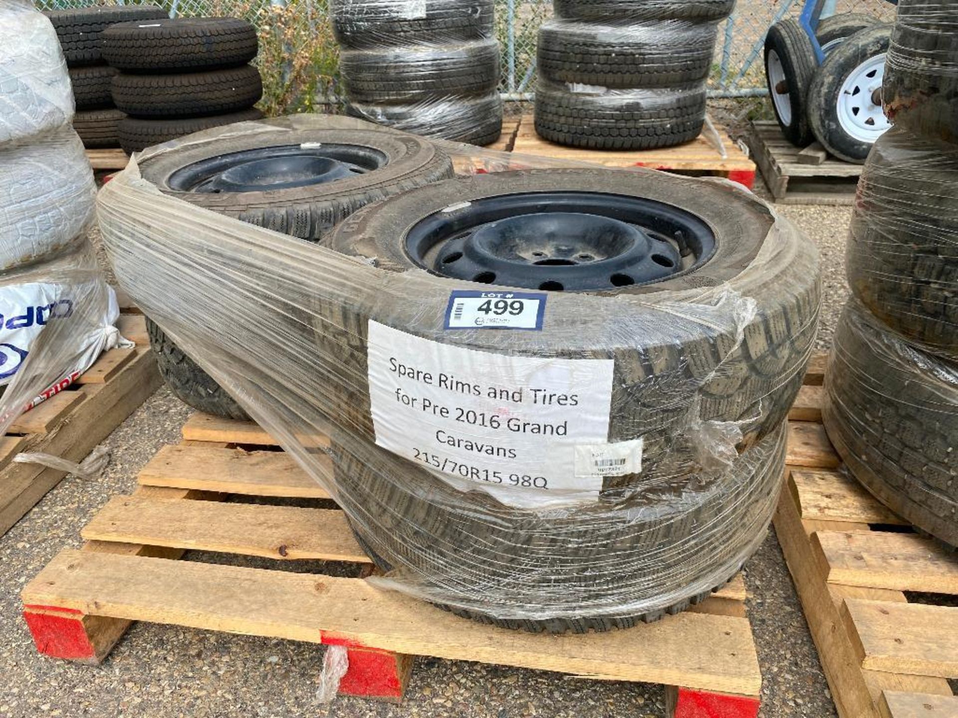 Lot of (4) 215/70R15 Tires w/ Rims - Image 2 of 3