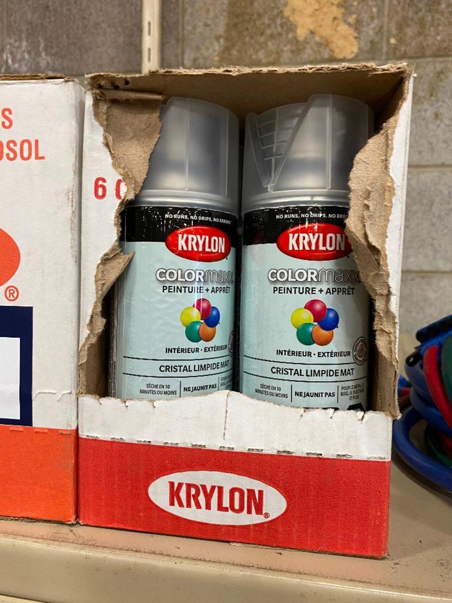 Lot of (2) Cases of Krylon Flat Crystal Clear Spray Paint/Primer - Image 3 of 3