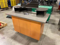 52" X 24" Mobile Condiment Station