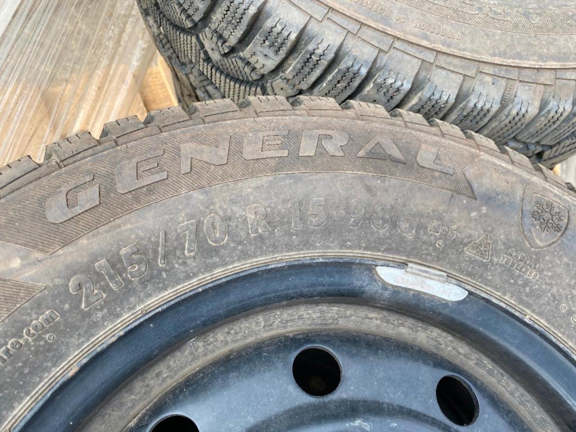 Lot of (4) 215/70R15 Tires w/ Rims - Image 3 of 3