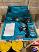 Makita 6349D 18V Cordless Drill w/ (2) Batteries, Charger, Case
