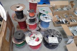 Lot of Approx. (17) Spools Asst. Wire.