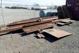 Lot of Freestanding Overhead Crane System and 3pcs Asst. Plate.