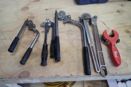 Lot of (4) Asst. Tubing Benders and Wiss Tubing Cutter.