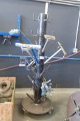 Lot of Mobile Stand with Asst. Positioner Grabbers.