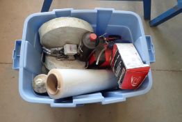 Lot of Hilti Fasteners, Fire Rope, Shrink Wrap, etc.