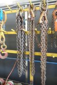 Lot of (6) Chain Lifting Slings.
