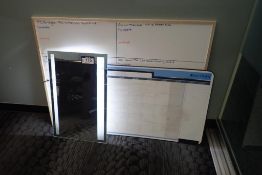 Lot of (2) Dry Erase Boards and Lighted Mirror.