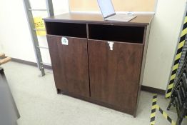 2-Compartment Recycle/Waste Cabinet.