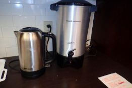 Lot of Electric Kettle, Coffee Maker, Toaster Oven, Master Chef Microwave and Toaster.