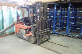 Toyota 7FBEU20 3-Wheel 3,300lbs Capacity Electric Forklift. SN 20764. *NOTE: CONDITION UNKNOWN**
