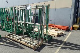 Lot of Double Sided Glass Rack and (2) Single Sided Glass Racks.