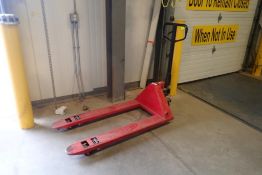 SS Inc. 5,000lbs Pallet Jack. CANNOT BE REMOVED UNTIL 3PM SEPT. 22/22.