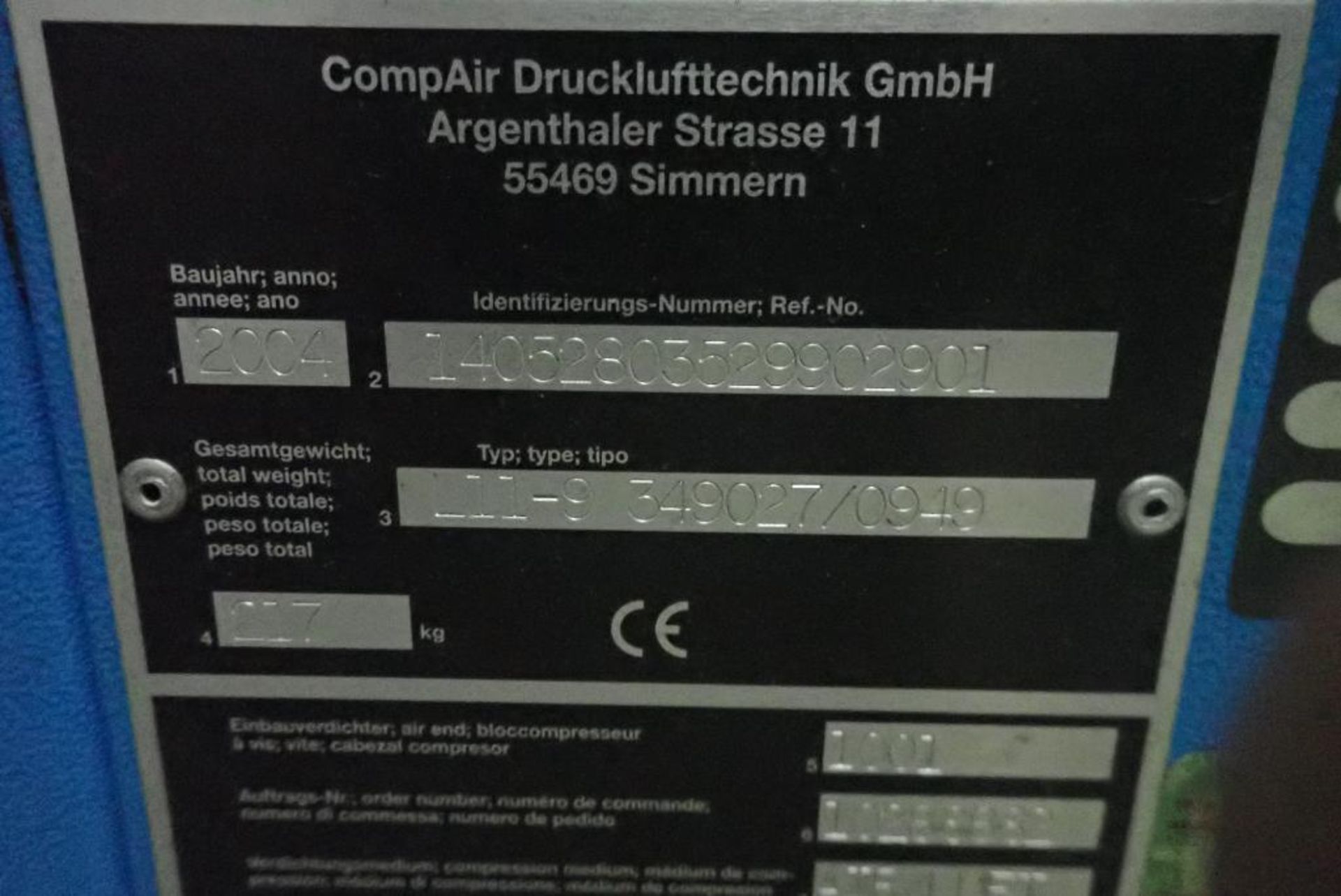 CompAir L11 Screw Compressor. SN 349027-0949. - Image 3 of 5