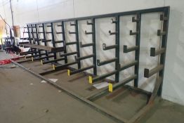 Single Sided Cantilever Material Rack.