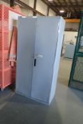 Lot of Metal Storage Cabinet w/Contents inc. Number and Letter Stamps, Hole Saws, etc.