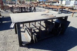 Lot of (3) Steel 4'x8' Shop Tables.