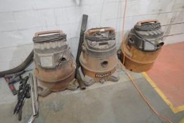 Lot of (3) Ridgid Shop Vacuums.