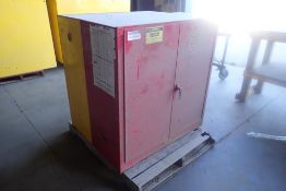 Lot of (2) Justrite Flammable Storage Cabinets.