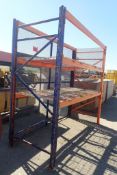 Lot of (1) Section Pallet Racking w/Wire Decking.