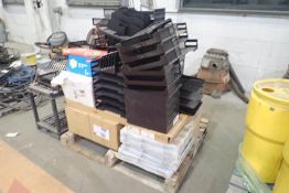 Lot of Asst. Office Supplies inc. Folders, Legal Binding Cases, In/Out Trays, Paper, etc.