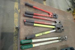 Lot of (2) Crimpers, Bolt Cutter and Cable Cutter.