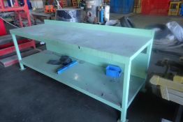 Metal 32"x8' Shop Bench.